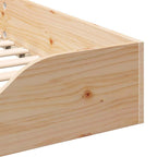 Bettrahmen Braun 80 x 210 cm Massives Kiefernholz