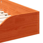 Bettrahmen Wachsbraun 80 x 210 cm Massives Kiefernholz