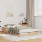 Bettrahmen Braun 90 x 210 cm Massives Kiefernholz