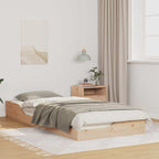 Bettrahmen Braun 80 x 220 cm Massives Kiefernholz
