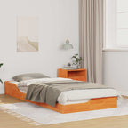 Bettrahmen Wachsbraun 80 x 220 cm Massives Kiefernholz