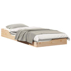 Bettrahmen Braun 90 x 220 cm Massives Kiefernholz