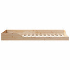 Bettrahmen Braun 90 x 220 cm Massives Kiefernholz