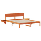 Bettrahmen Wachsbraun 150 x 200 cm Massives Kiefernholz