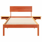Bettrahmen Wachsbraun 80 x 200 cm Massives Kiefernholz