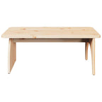 Couchtisch Natur 80 x 50 x 31 cm Massivholz Kiefer