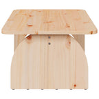 Couchtisch Natur 80 x 50 x 31 cm Massivholz Kiefer