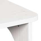 Couchtisch Weiß 80 x 50 x 31 cm Massivholz Kiefer