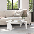 Couchtisch Weiß 80 x 50 x 31 cm Massivholz Kiefer