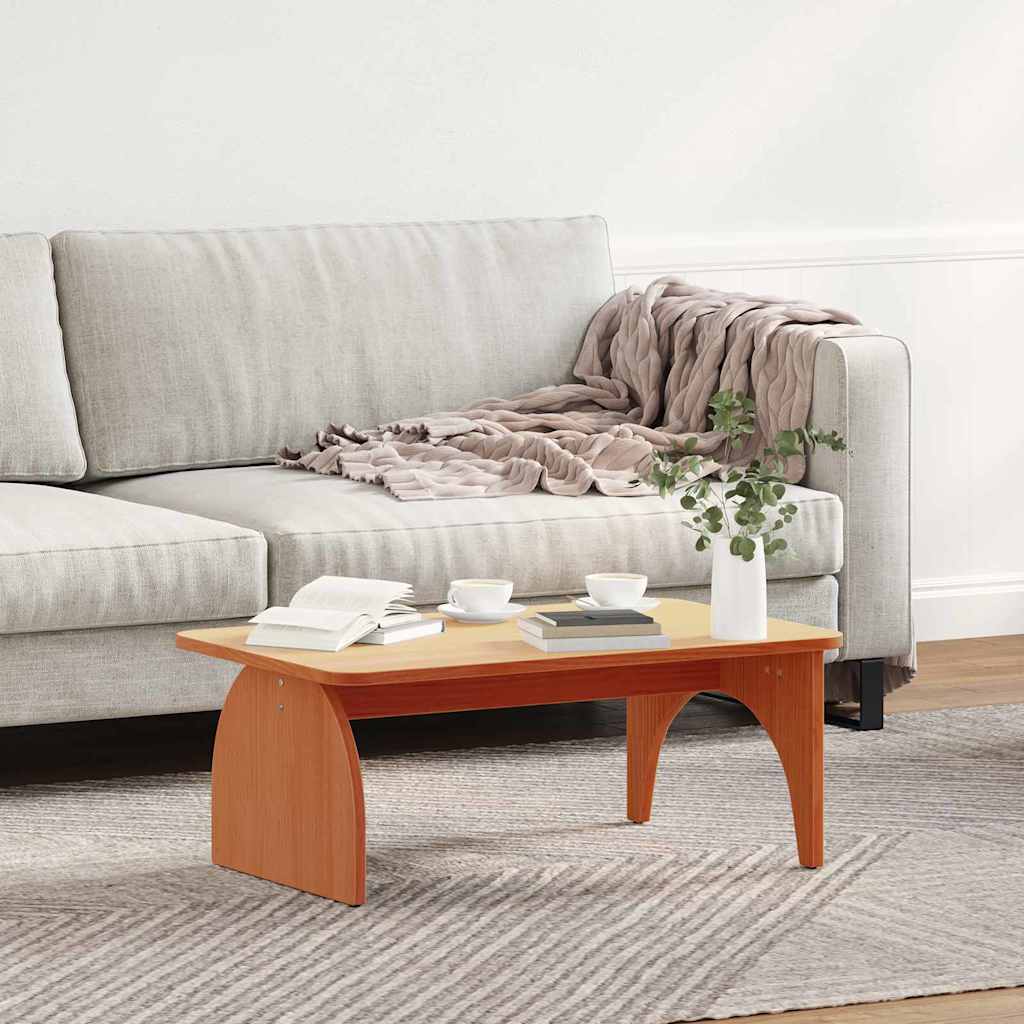 Couchtisch Wachsbraun 80 x 50 x 31 cm Massivholz Kiefer