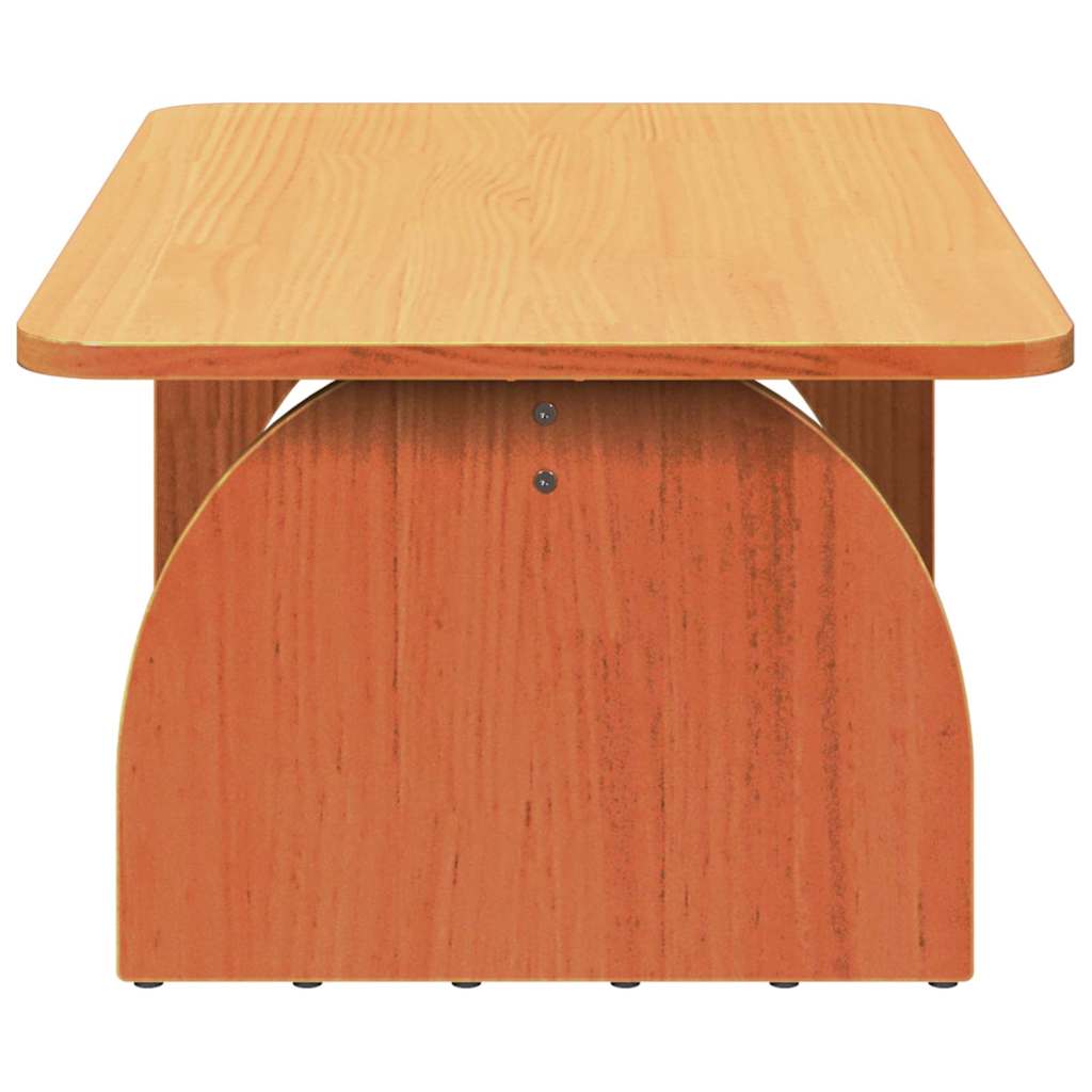 Couchtisch Wachsbraun 80 x 50 x 31 cm Massivholz Kiefer