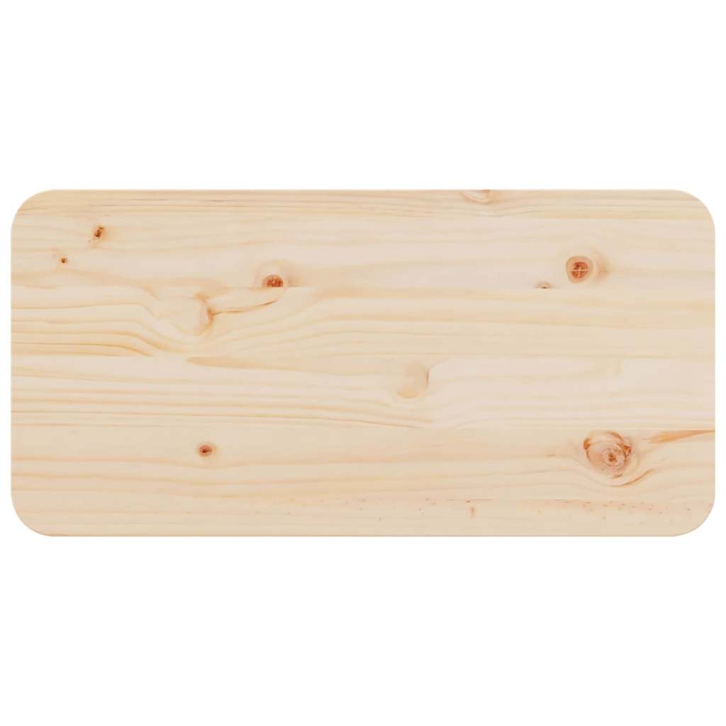 Couchtisch Natur 80 x 39,5 x 33,5 cm Massivholz Kiefer