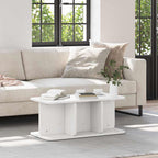 Couchtisch Weiß 80 x 39,5 x 33,5 cm Massivholz Kiefer