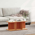 Couchtisch Wachsbraun 80 x 39,5 x 33,5 cm Massivholz Kiefer