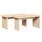 Couchtisch 2 pcs Natur Massivholz Kiefer