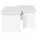 Couchtisch 2 pcs Weiß Massivholz Kiefer