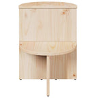 Couchtisch Natur 50 x 40 x 50 cm Massivholz Kiefer