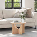 Couchtisch Natur 50 x 50 x 35 cm Massivholz Kiefer