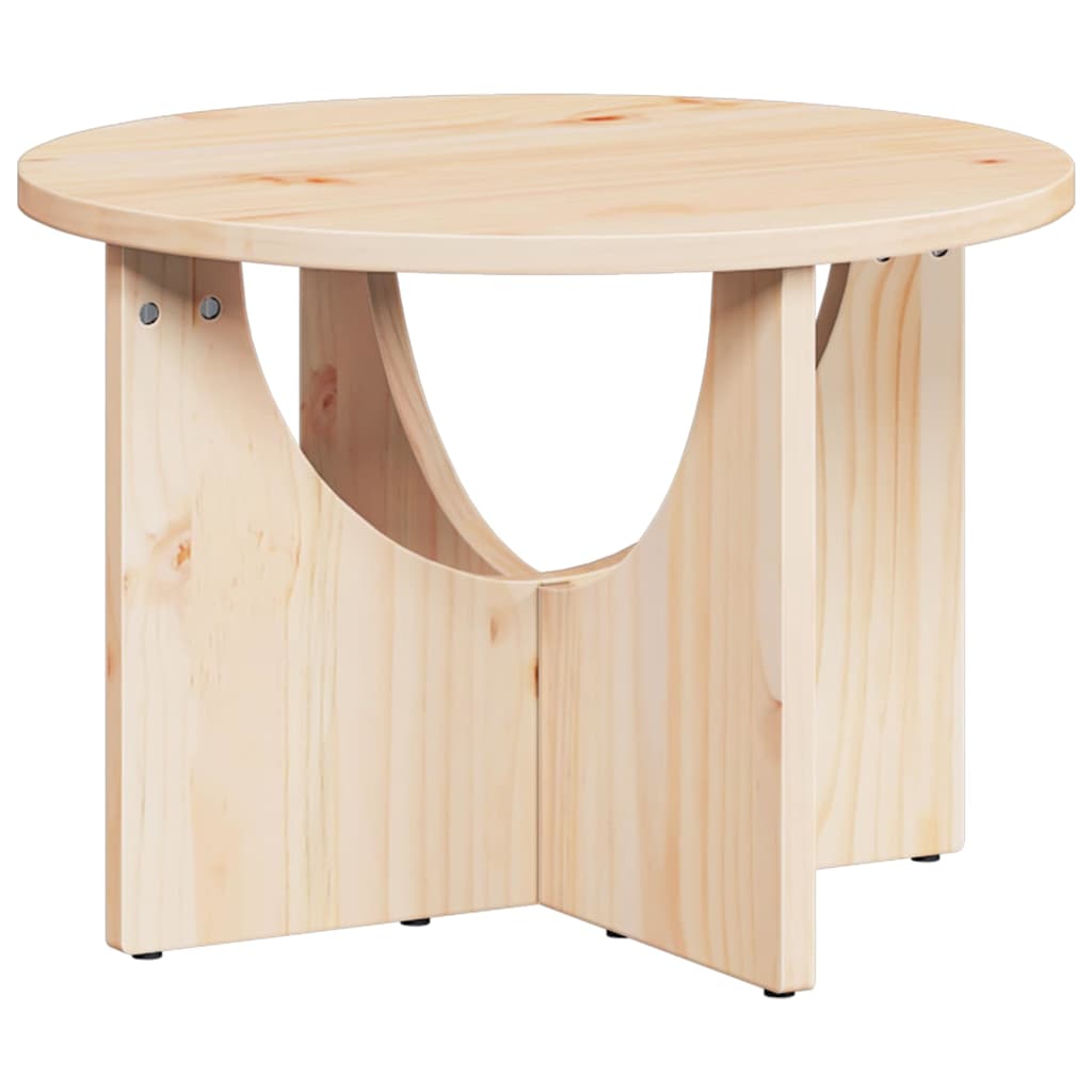 Couchtisch Natur 50 x 50 x 35 cm Massivholz Kiefer