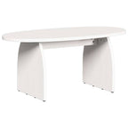 Couchtisch Weiß 80 x 40 x 35 cm Massives Kiefernholz