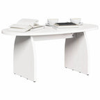Couchtisch Weiß 80 x 40 x 35 cm Massives Kiefernholz