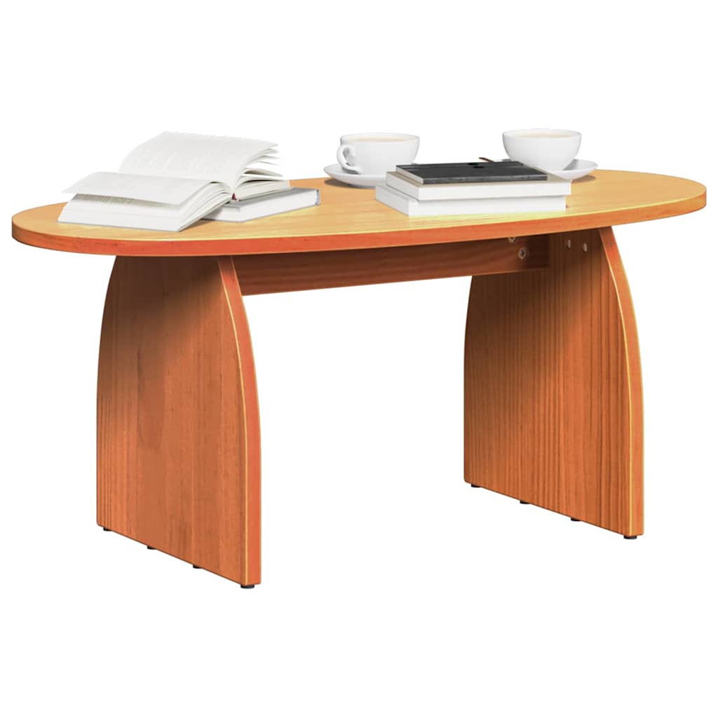 Couchtisch Wachsbraun 80 x 40 x 35 cm Massives Kiefernholz