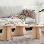 Couchtisch 3 pcs Natur