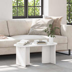 Couchtisch Weiß 80 x 39,5 x 35 cm Massivholz Kiefer