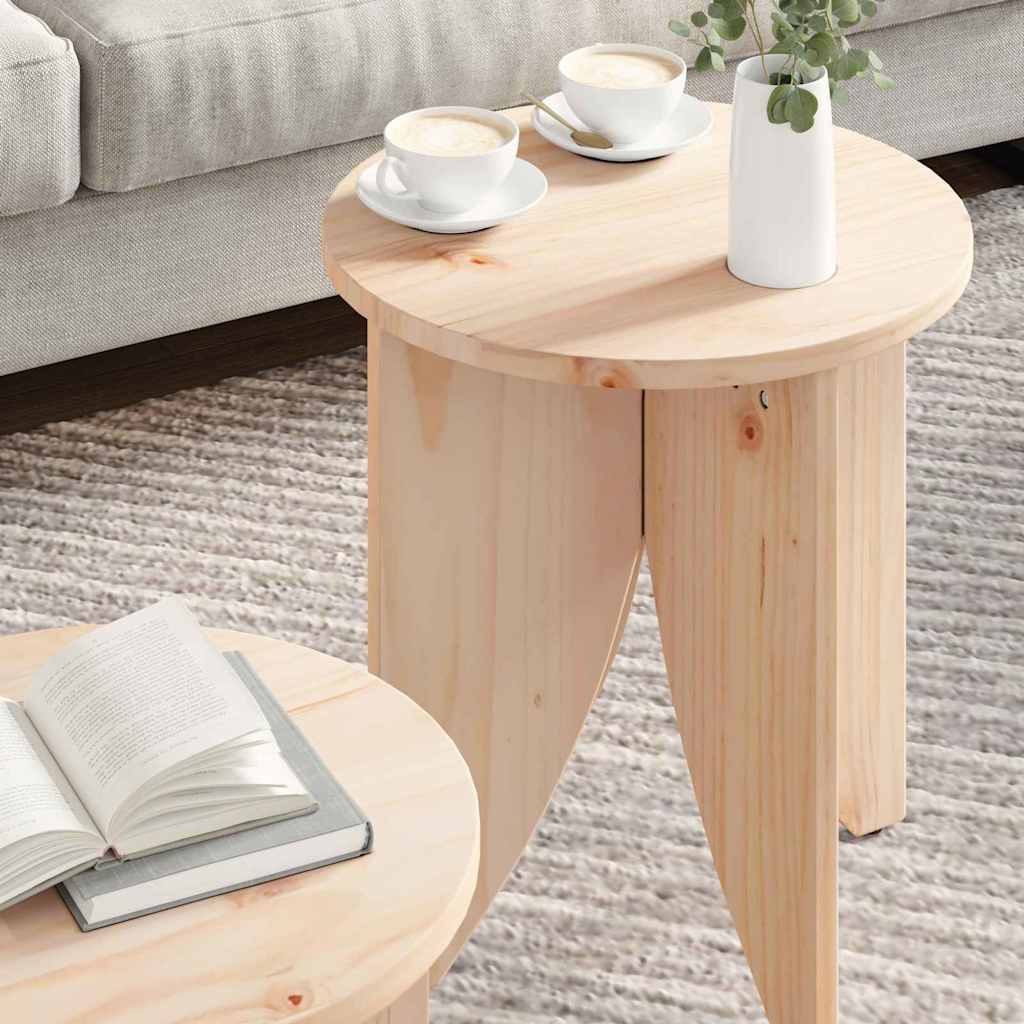 Couchtisch 2 pcs Natur