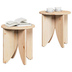 Couchtisch 2 pcs Natur