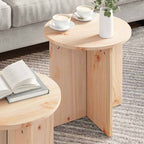 Couchtisch 2 pcs Natur