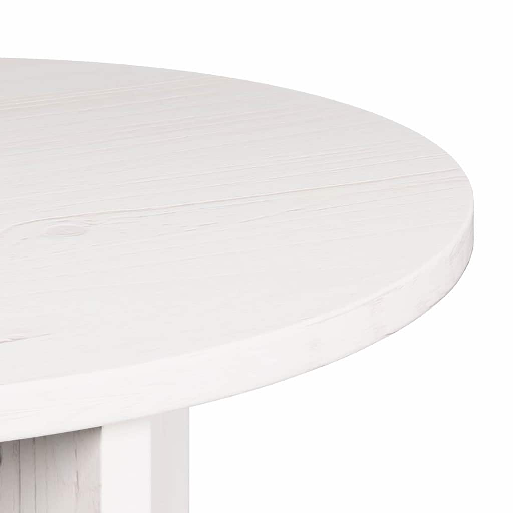 Couchtisch 2 pcs Weiß Massivholz Kiefer