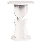 Couchtisch Weiß 39,5 x 39,5 x 53,5 cm Massivholz Kiefer