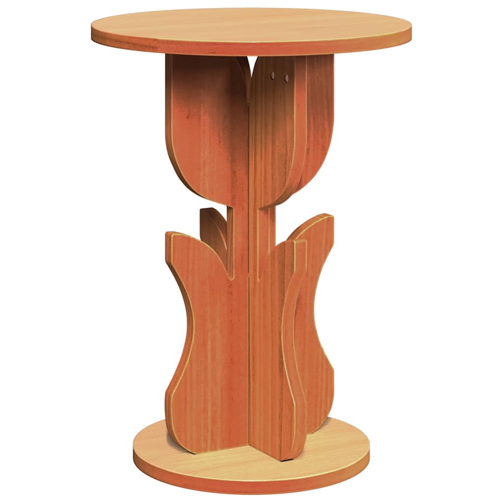 Couchtisch Wachsbraun 39,5 x 39,5 x 53,5 cm Massivholz Kiefer