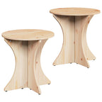 Couchtisch 2 pcs Natur Massivholz Kiefer