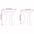 Couchtisch 2 pcs Natur Massivholz Kiefer