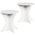 Couchtisch 2 pcs Weiß Massivholz Kiefer