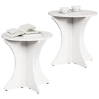 Couchtisch 2 pcs Weiß Massivholz Kiefer