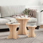 Couchtisch 3 pcs Natur