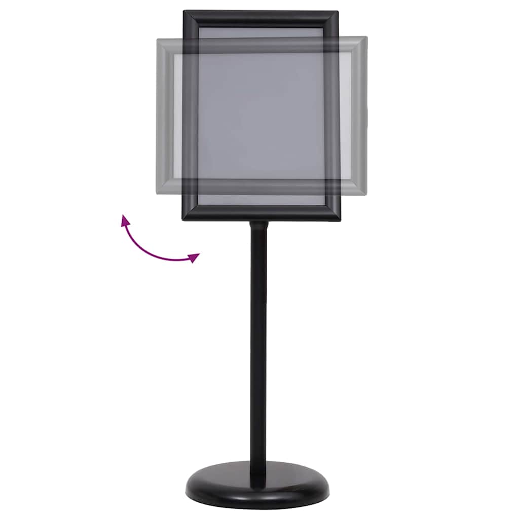 Plakatständer 2 pcs Schwarz 45 x 32,7 x 108 cm Aluminium