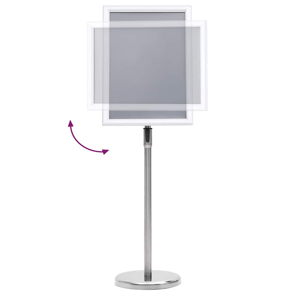 Plakatständer 2 pcs Silber 45 x 32,7 x 108 cm Aluminium