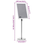 Plakatständer 2 pcs Silber 45 x 32,7 x 108 cm Aluminium