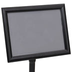 Plakatständer 2 pcs Schwarz 32,7 x 24 x 108 cm Aluminium