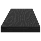 Regalbrett 4 pcs Schwarz 40 x 10 x 1,5 cm Holzwerkstoff