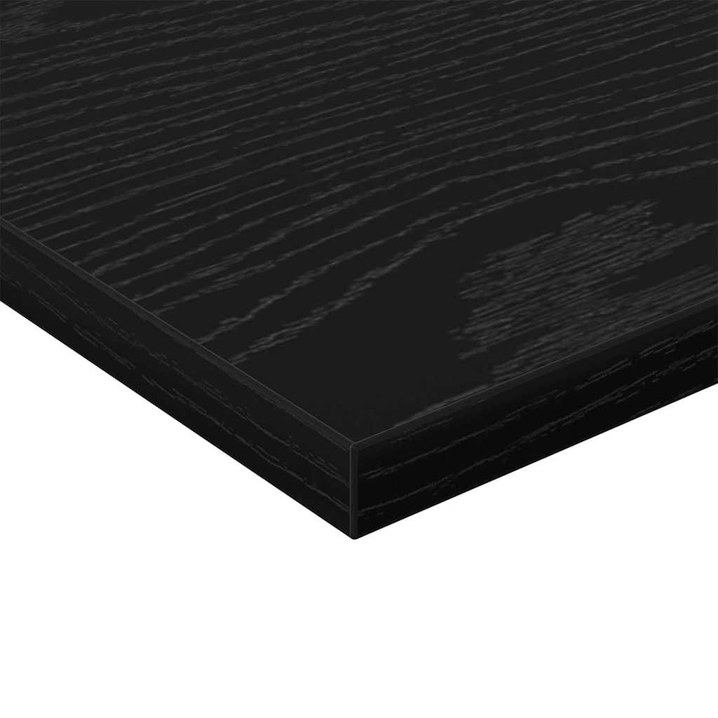 Regalbrett 4 pcs Schwarz 40 x 20 x 1,5 cm Holzwerkstoff