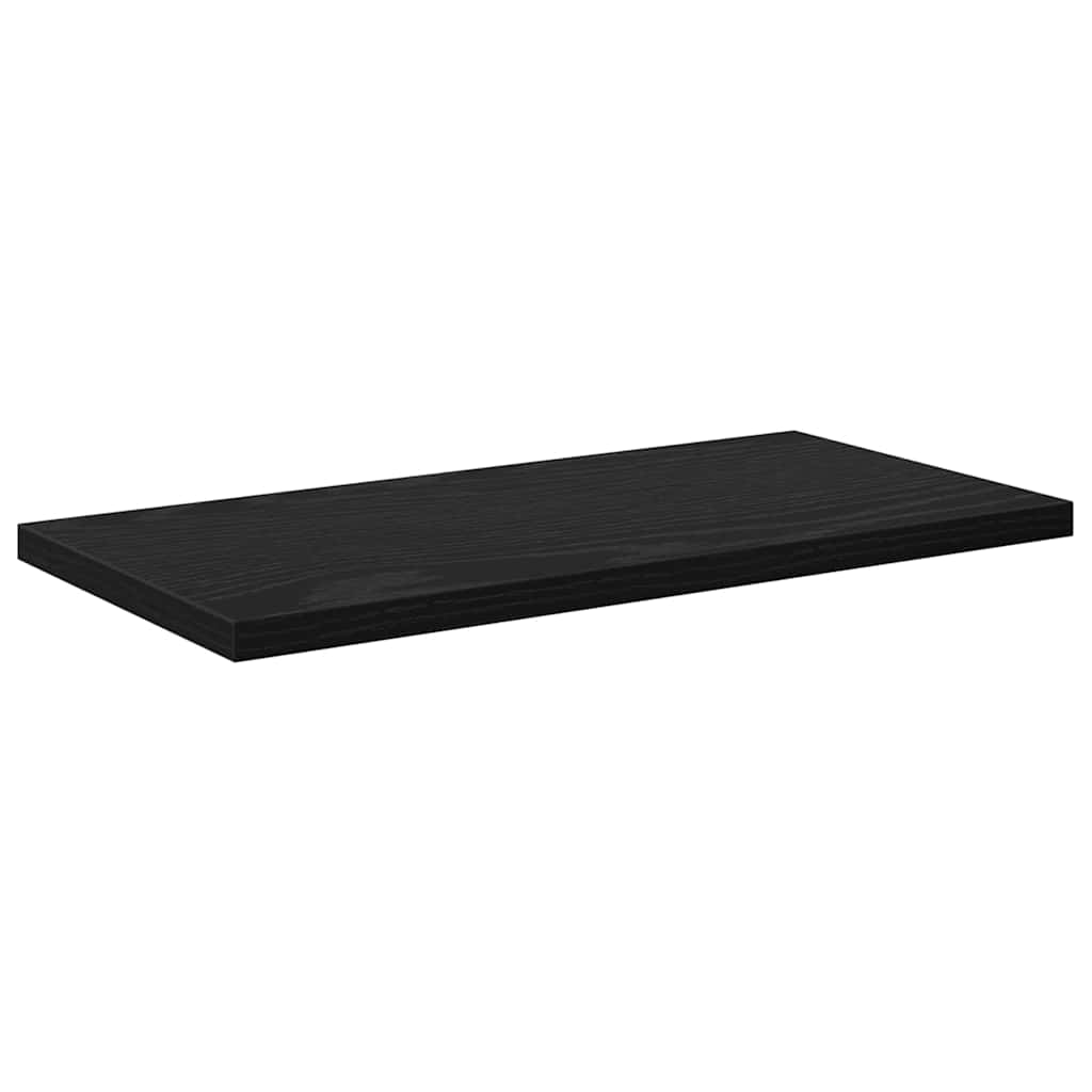 Regalbrett 4 pcs Schwarz 40 x 20 x 1,5 cm Holzwerkstoff