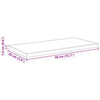 Regalbrett 4 pcs Schwarz 40 x 20 x 1,5 cm Holzwerkstoff