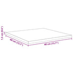 Regalbrett 4 pcs Schwarz 40 x 40 x 1,5 cm Holzwerkstoff