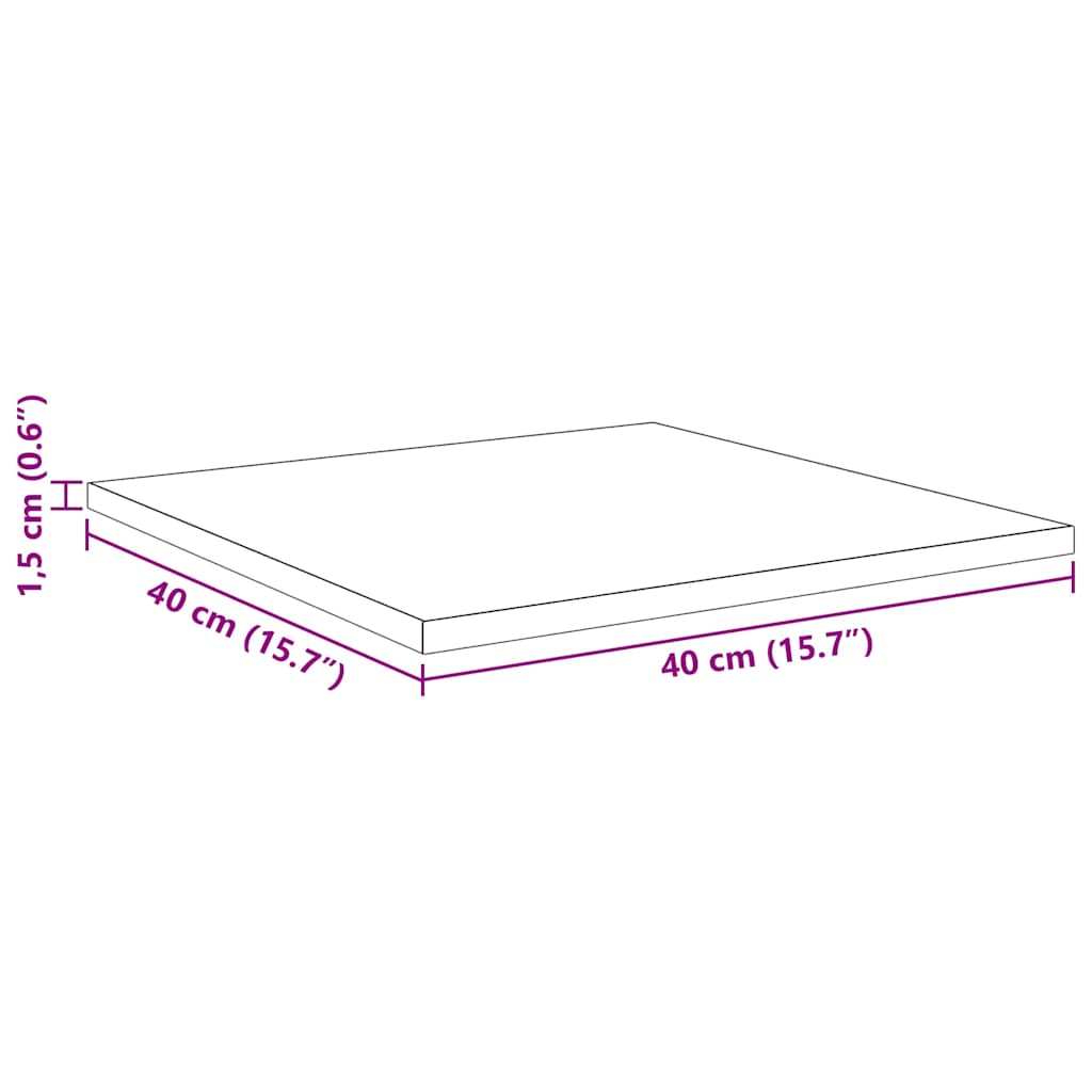Regalbrett 4 pcs Schwarz 40 x 40 x 1,5 cm Holzwerkstoff