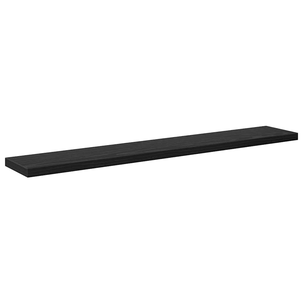 Regalbrett 4 pcs Schwarz 60 x 10 x 1,5 cm Holzwerkstoff